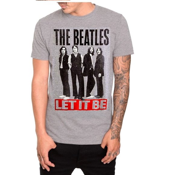 The Beatles Let It Be rock Official cotton T-Shirt M NWT - Picture 1 of 3